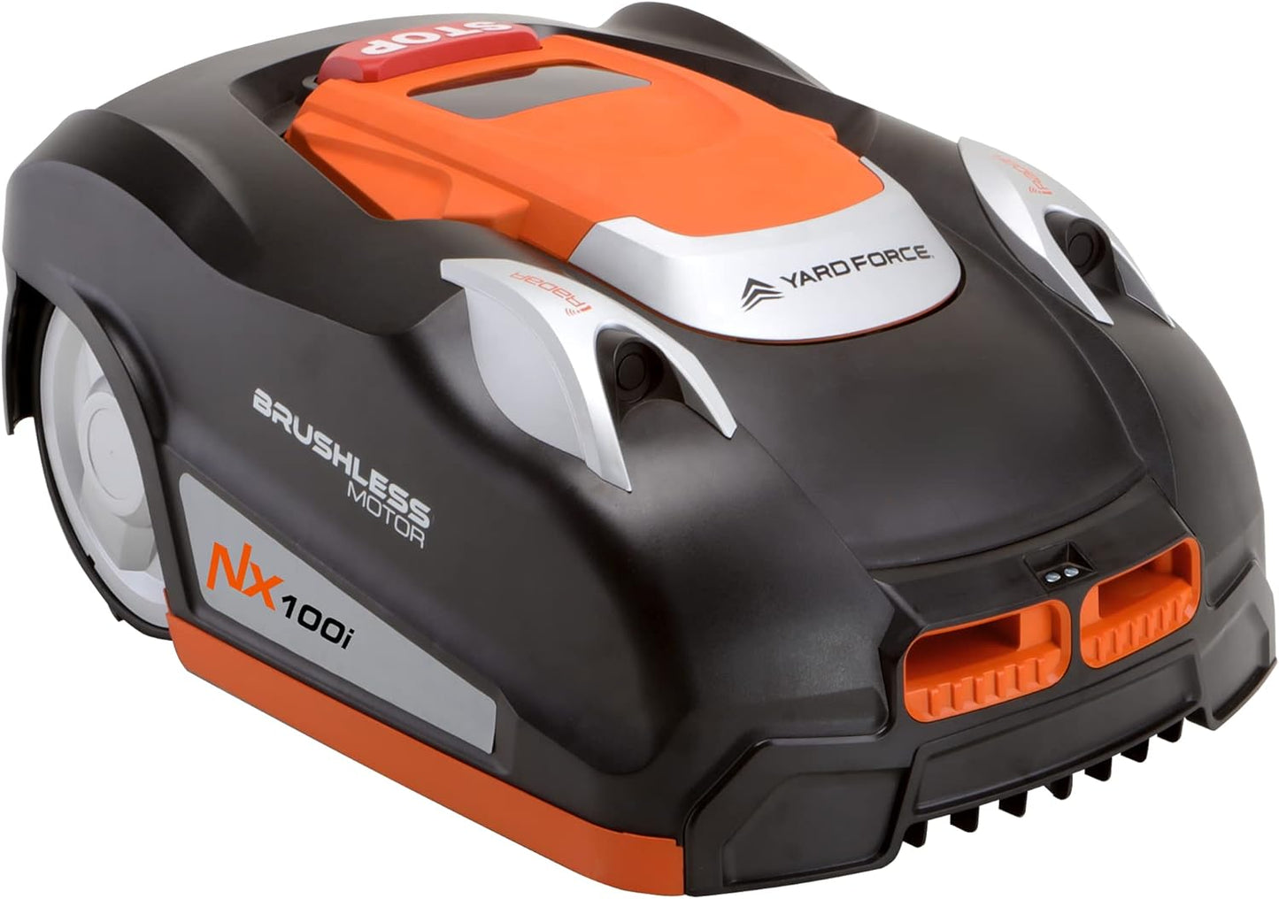 YARD FORCE NX100i Robotic Lawnmower up to 1000 m²,Automatic Lawn Mower Robot with App Control, iRadar Ultrasonic Sensor, Multi-Zone Programming, LCD Control Panel with Number Keypad