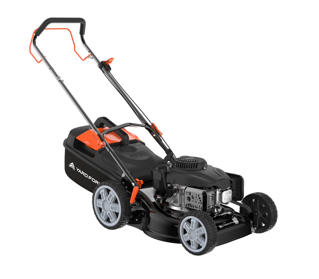 Yardforce Cordless 46cm Petrol Lawn Mower (Self-propelled), LONCINE engine 139cc, 2.2kW, With Soft grip on handle, and integrated washing adaptor