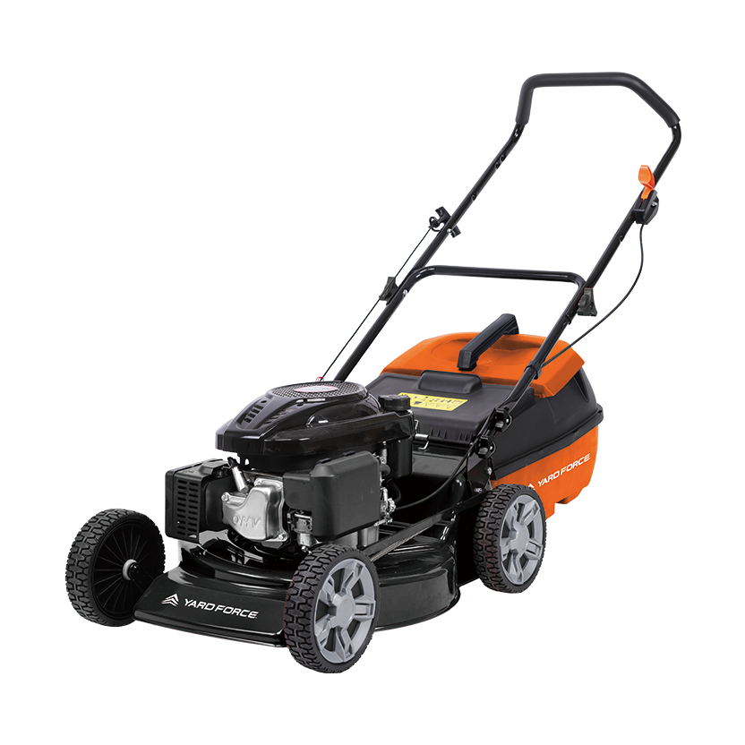YARD FORCE 48cm Petrol Lawn Mower (Self-propelled), LONCINE engine 196cc