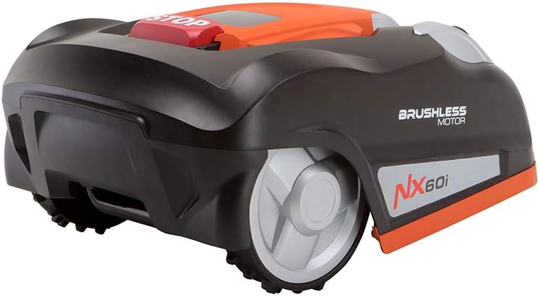 Yard Force NX60i Robotic Lawnmower up to 600 m², Automatic Robot Lawn Mower with Wi-Fi Connection, App Control, iRadar Ultrasonic Sensor, Edge Cutting Function, LCD Control Panel with Number Keypad