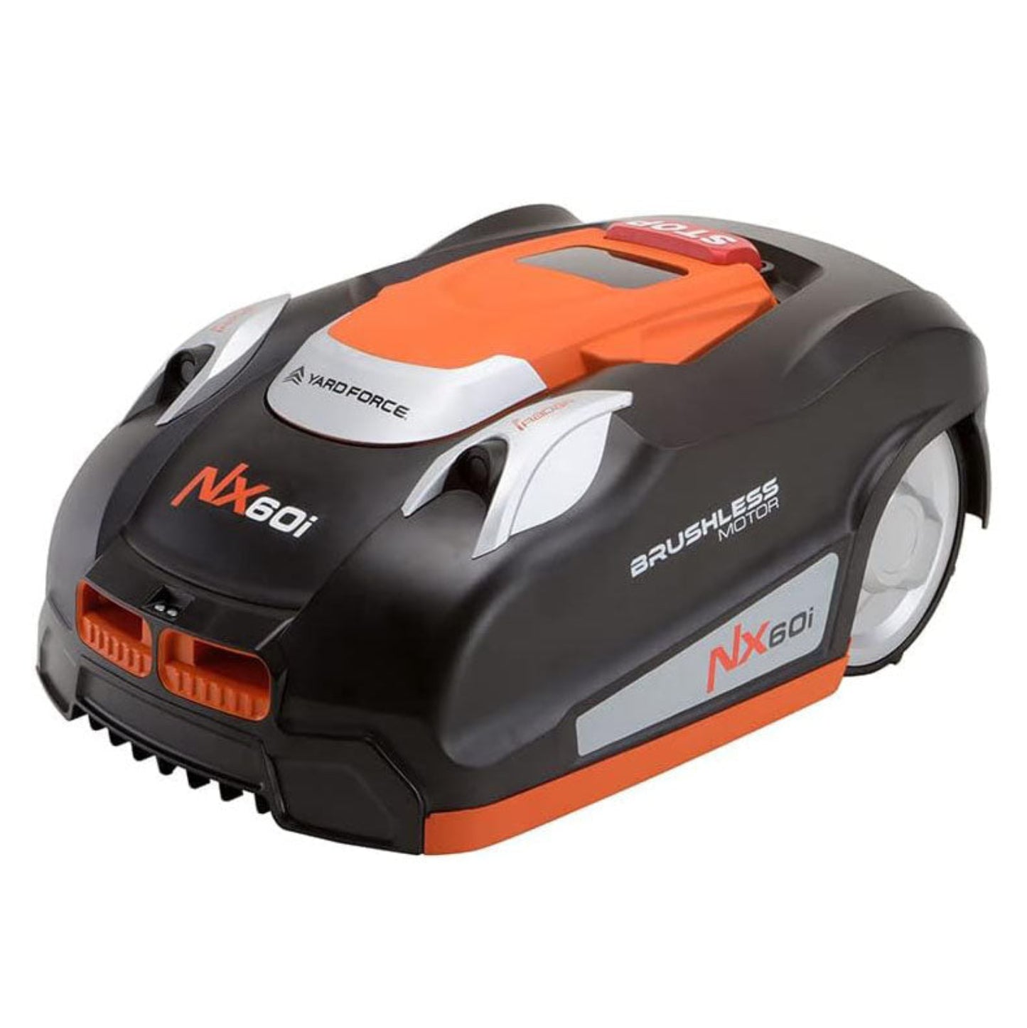 Yard Force NX60i Robotic Lawnmower up to 600 m², Automatic Robot Lawn Mower with Wi-Fi Connection, App Control, iRadar Ultrasonic Sensor, Edge Cutting Function, LCD Control Panel with Number Keypad