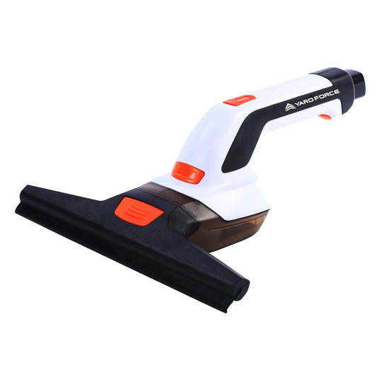 Yard Force LW V28 Cordless Window Vacuum Cleaner with 4 V / 4.0 Ah Battery, 80 ml Dirty Water Tank, 260 mm Working Width, Includes Detergent Bottle with Mop