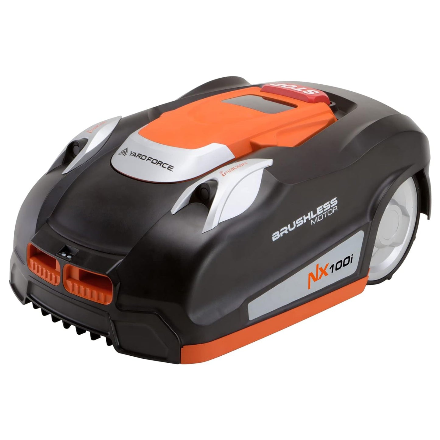 YARD FORCE NX100i Robotic Lawnmower up to 1000 m²,Automatic Lawn Mower Robot with App Control, iRadar Ultrasonic Sensor, Multi-Zone Programming, LCD Control Panel with Number Keypad