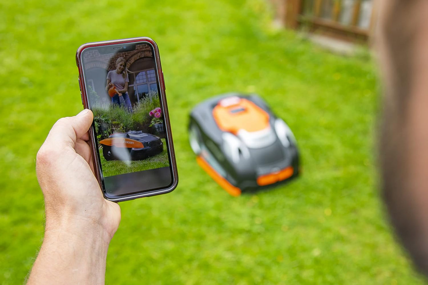 YARD FORCE NX100i Robotic Lawnmower up to 1000 m²,Automatic Lawn Mower Robot with App Control, iRadar Ultrasonic Sensor, Multi-Zone Programming, LCD Control Panel with Number Keypad