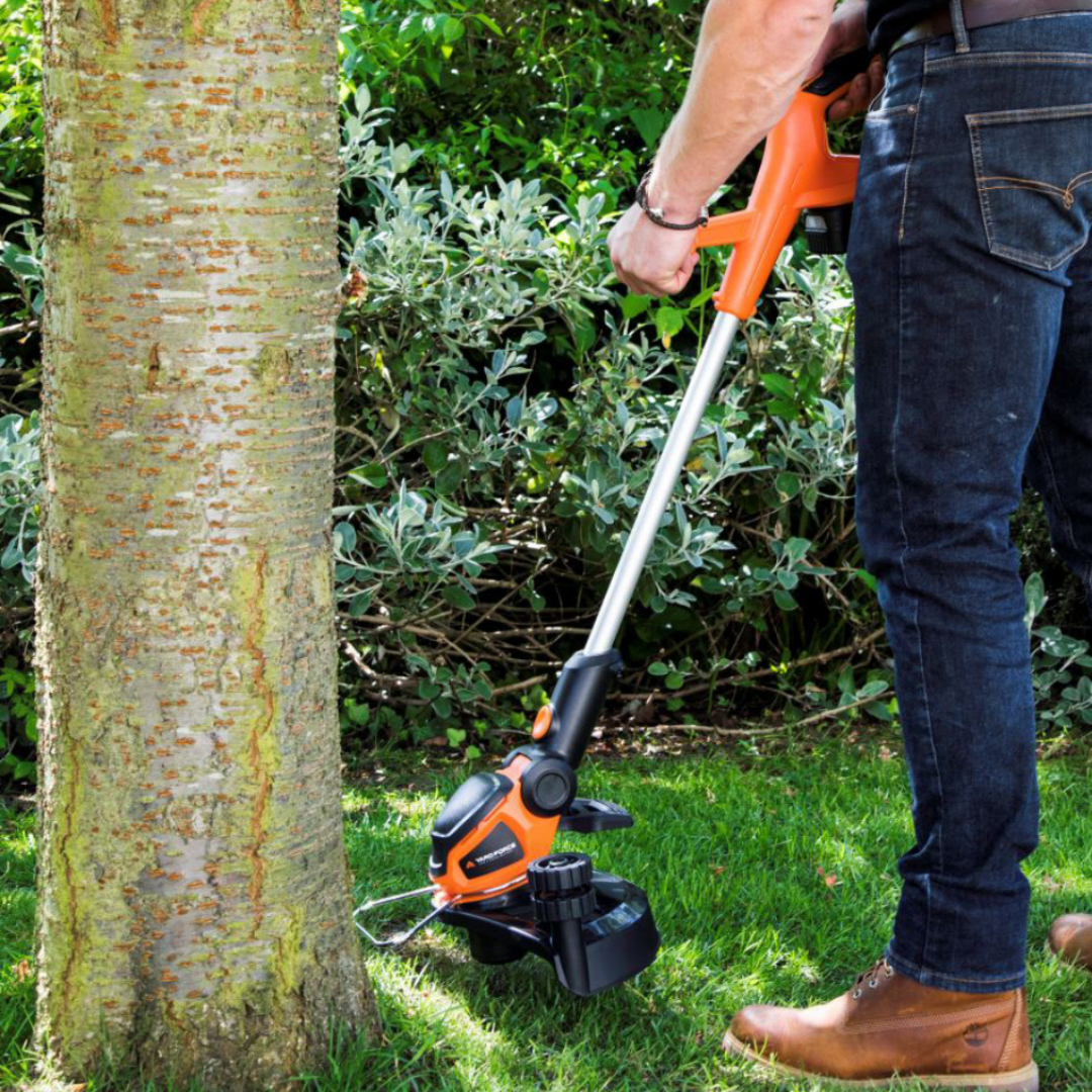 40V 32cm Brushless Cordless Lawnmower & Trimmer Lawn Care Twin Pack