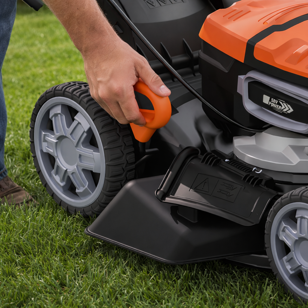 58V Cordless Brushless LFP 46cm Self-Propelled Lawnmower
