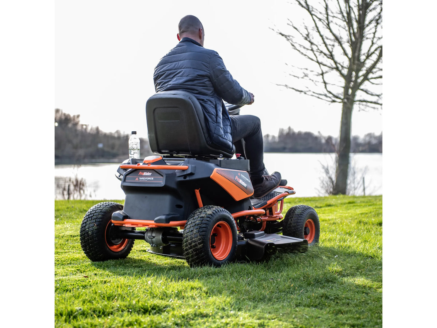 Yard Force ProRider E559 56V Battery Powered Riding Mower, 38" (96cm) Cutting Width, Lithium-ion, up to