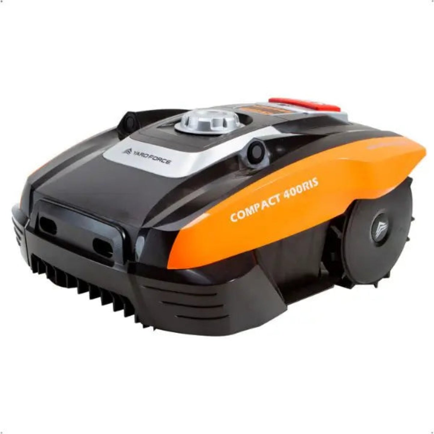 YARD FORCE Compact 400RiS Robotic Lawnmower up to 400 m², Self-Propelled Lawn Mower Robot with WiFi and App Control, iRadar Ultrasonic Sensor, Edge Cutting Function and Brushless Motor